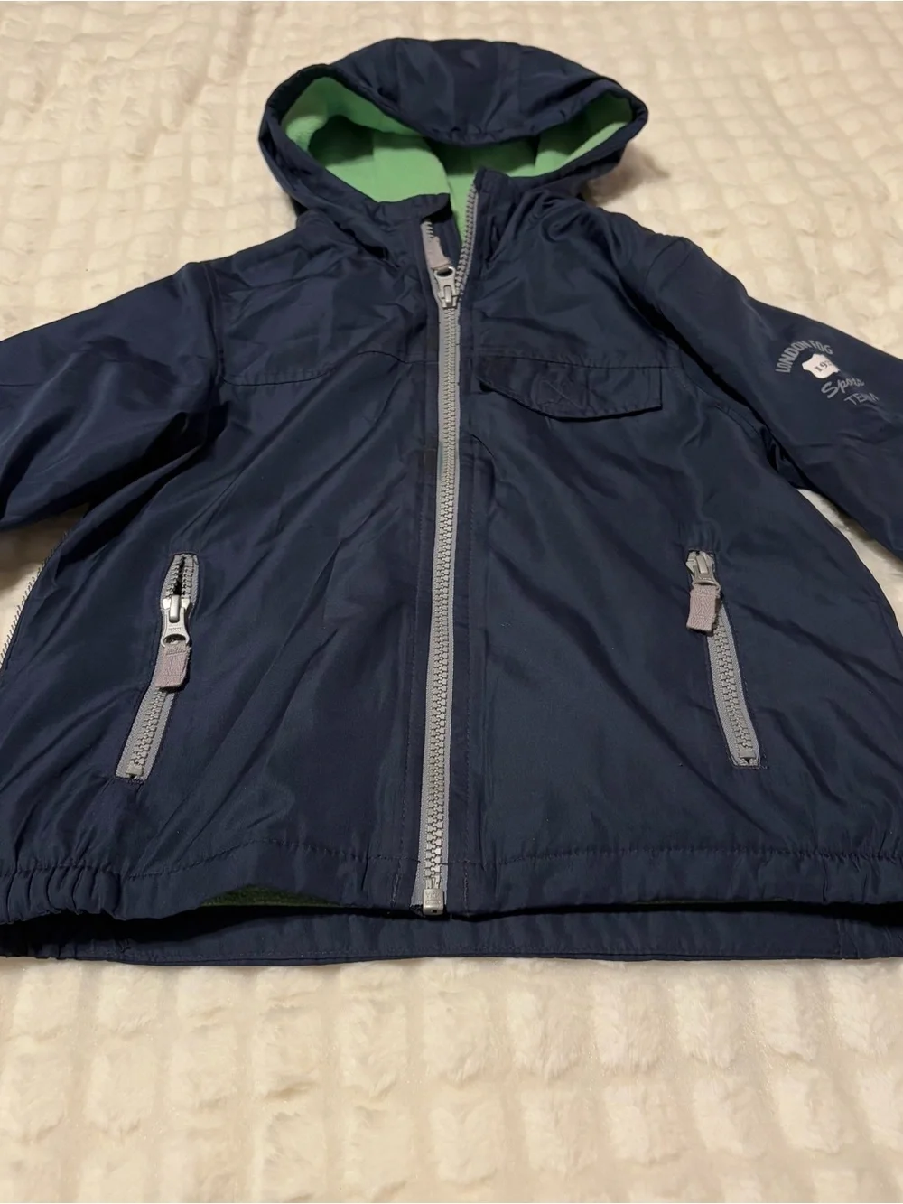 Boys London Fog Hooded Jacket Size 4